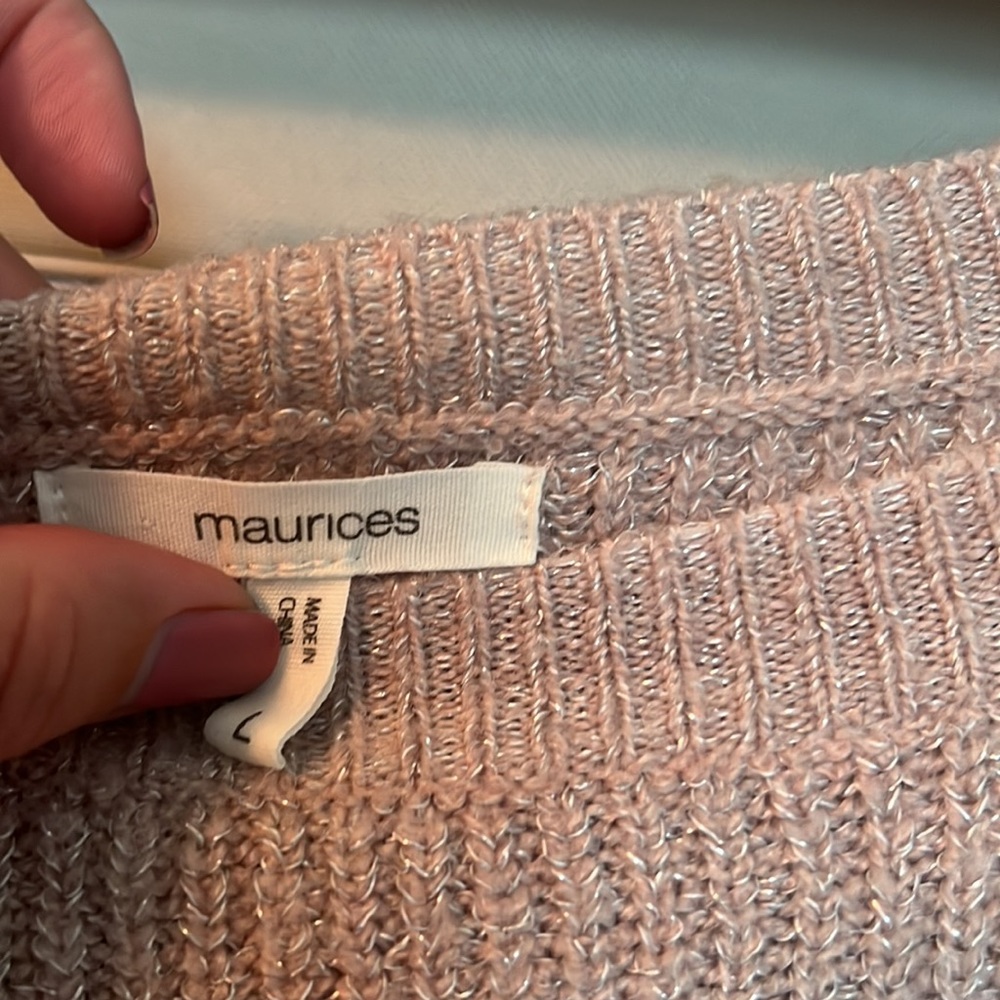 Maurice’s side zip pullover sweater sz L - Picture 2 of 6